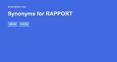 antonyms of rapport|another word for rapport.